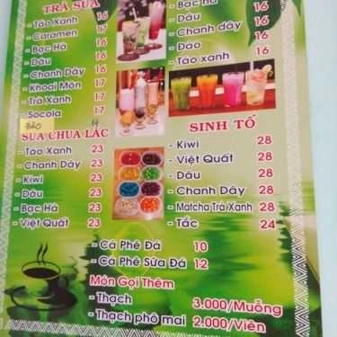 Thực đơn- Cafe Trà Sữa Anpha