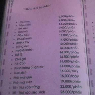 Thực đơn- Cafe Trà Sữa APA