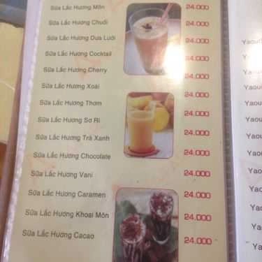 Thực đơn- Cafe Trà Sữa Avatar - Điện Biên Phủ