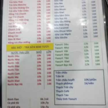 Tổng hợp- Cafe Trà Sữa Ba Chuông