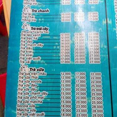 Thực đơn- Cafe Trà Sữa BamBi