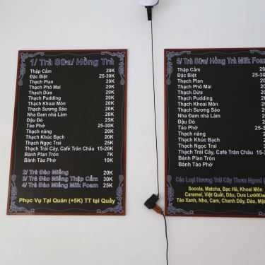 Thực đơn- Cafe Trà Sữa Ban Mai - Phan Huy Ích