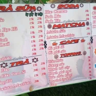 Thực đơn- Trà Sữa, Cafe & Bánh Mì Cubanos