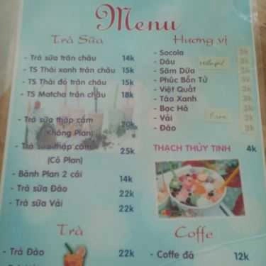 Thực đơn- Ăn vặt Trà Sữa Binggo