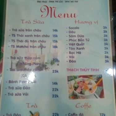 Thực đơn- Ăn vặt Trà Sữa Binggo