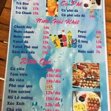 Thực đơn- Cafe Trà Sữa Bingo - Lê Lư