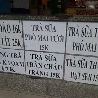 Thực đơn- Cafe Trà Sữa Bingo - Phan Huy Ích