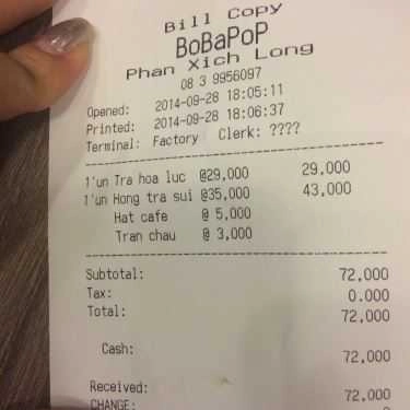 Tổng hợp- Cafe Trà Sữa Bobapop - Phan Xích Long