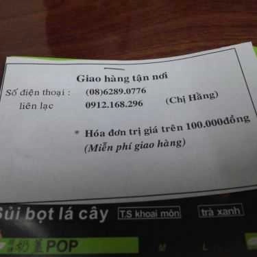Tổng hợp- Cafe Trà Sữa Bobapop - Quang Trung