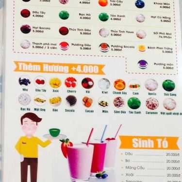 Thực đơn- Cafe Trà Sữa Bobo - Bành Văn Trân