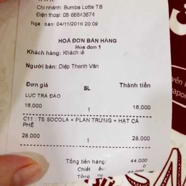 Tổng hợp- Cafe Trà Sữa Bumba - Lotte Tân Bình