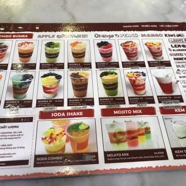 Thực đơn- Cafe Trà Sữa Bumba - Lotte Tân Bình