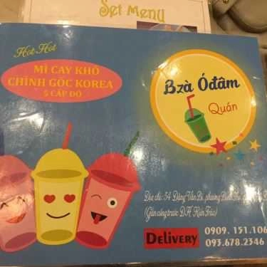 Thực đơn- Cafe Bzà Óđâm - Trà Sữa & Ăn Vặt