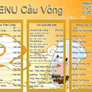 Thực đơn- Ăn vặt Trà Sữa Cầu Vồng