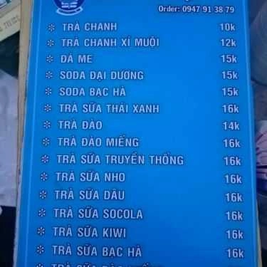 Thực đơn- Ăn vặt Trà Sữa Cavoixanh.vn - Đường Số 8