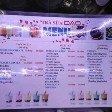 Thực đơn- Ăn vặt Trà Sữa Chân Trâu Sạch - Nguyễn Gia Trí