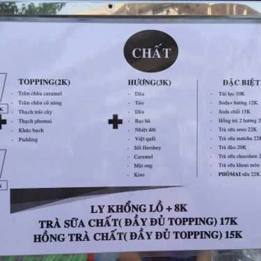 Thực đơn- Ăn vặt Trà Sữa Chất
