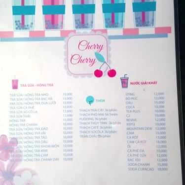 Thực đơn- Cafe Trà Sữa Cherry Cherry