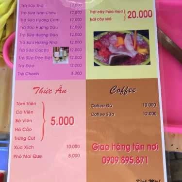 Thực đơn- Ăn vặt Trà Sữa Chung Cư K300
