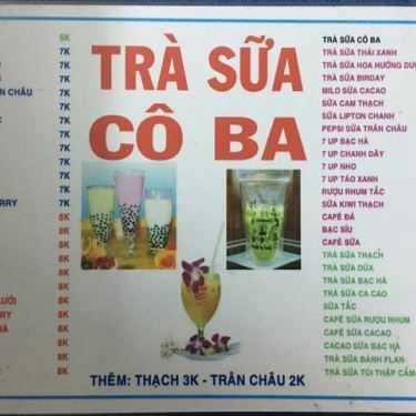 Thực đơn- Ăn vặt Trà Sữa Cô Ba - Nguyễn Thiện Thuật