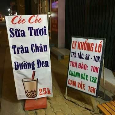 Thực đơn- Ăn vặt Trà Sữa Cốc Cốc - Lý Thường Kiệt
