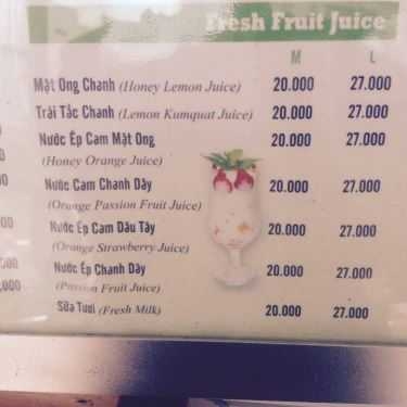 Thực đơn- Cafe Trà Sữa Cuộc Sống Dễ Dàng - Bùi Thị Xuân