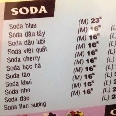 Thực đơn- Cafe Trà Sữa Da Vic - Minh Phụng