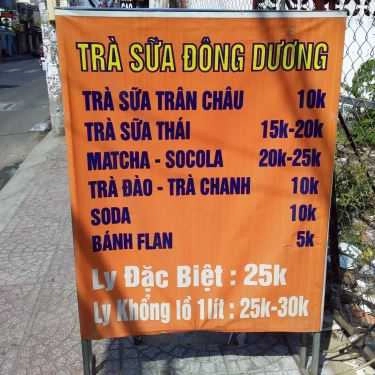 Thực đơn- Ăn vặt Đông Dương - Sữa Tươi Trân Châu Đường Đen