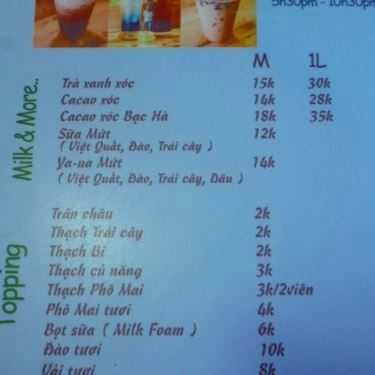 Thực đơn- Ăn vặt Trà Sữa Double T