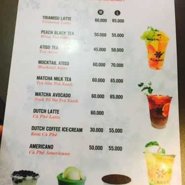 Thực đơn- Cafe Trà Sữa Flakes Express