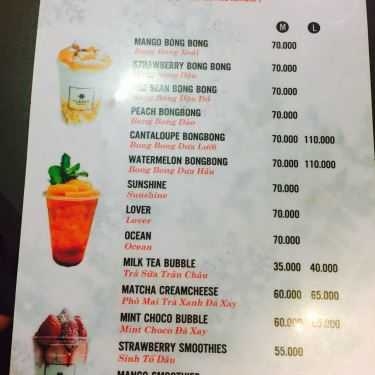 Thực đơn- Cafe Trà Sữa Flakes Express