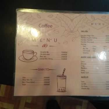 Thực đơn- Gỗ Milk Tea & Coffee
