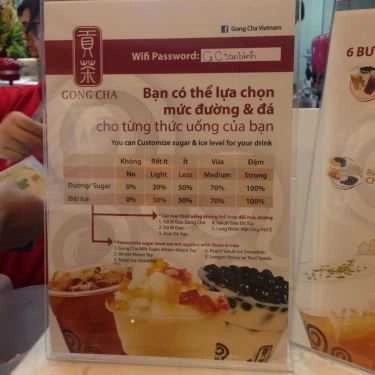 Tổng hợp- Cafe Trà Sữa Gong Cha - 貢茶 - Nguyễn Thái Bình