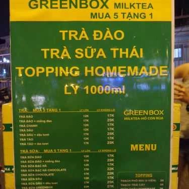 Thực đơn- Ăn vặt Trà Sữa Greenbox - Hồ Con Rùa