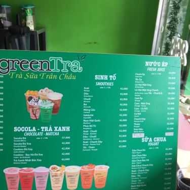 Thực đơn- Cafe Trà Sữa GreenTra