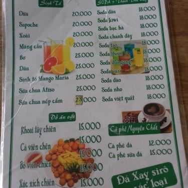 Thực đơn- Cafe Trà Sữa H2U