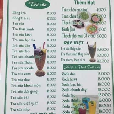 Thực đơn- Cafe Trà Sữa H2U