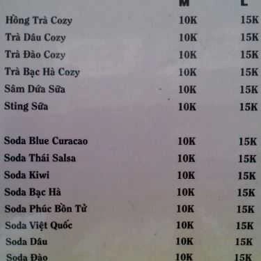Thực đơn- Ăn vặt Trà Sữa Hai Mẹ Con
