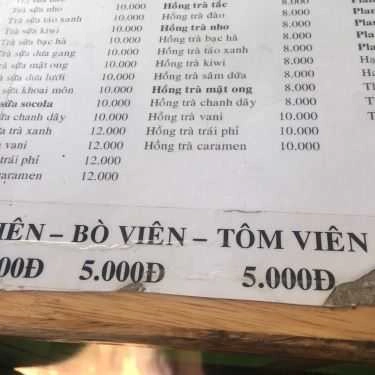 Thực đơn- Cafe Trà Sữa Happy Life - Phan Huy Ích