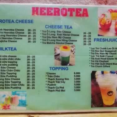 Thực đơn- Cafe Trà Sữa Heerotea
