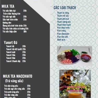 Thực đơn- Ăn vặt Trà Sữa Hẻm - Sữa Tươi Trân Châu Đường Đen