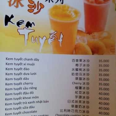 Thực đơn- Cafe Trà Sữa High Tea - Trần Huy Liệu