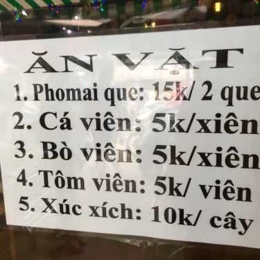 Thực đơn- Ăn vặt Hoa Ly - Trà Sữa Nhà Làm - Tây Thạnh