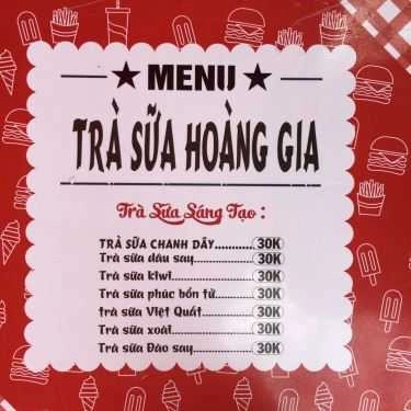 Thực đơn- Cafe Trà Sữa Hoàng Gia - Đường Số 17A