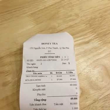 Tổng hợp- Cafe Trà Sữa Honey - Nguyễn Sơn