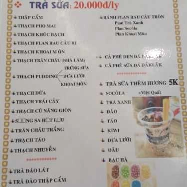 Thực đơn- Cafe Trà Sữa Jerry