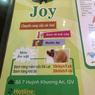 Tổng hợp- Cafe Trà Sữa Joy