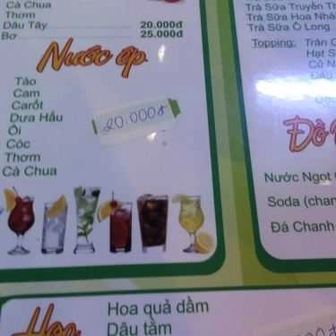 Thực đơn- Cafe Trà Sữa Joy