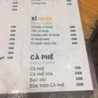 Thực đơn- Cafe Trà Sữa Khánh Trang 2 - Đường Số 24