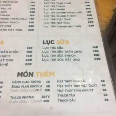 Thực đơn- Cafe Trà Sữa Khánh Trang 2 - Đường Số 24